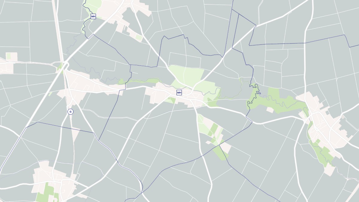 Aperçu cartographique de Varennes-sur-Morge, centré sur la commune