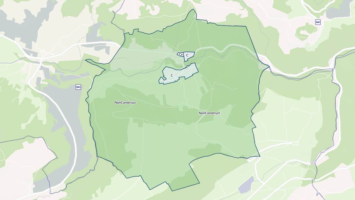 Aperçu cartographique de Verrières, centré sur la commune