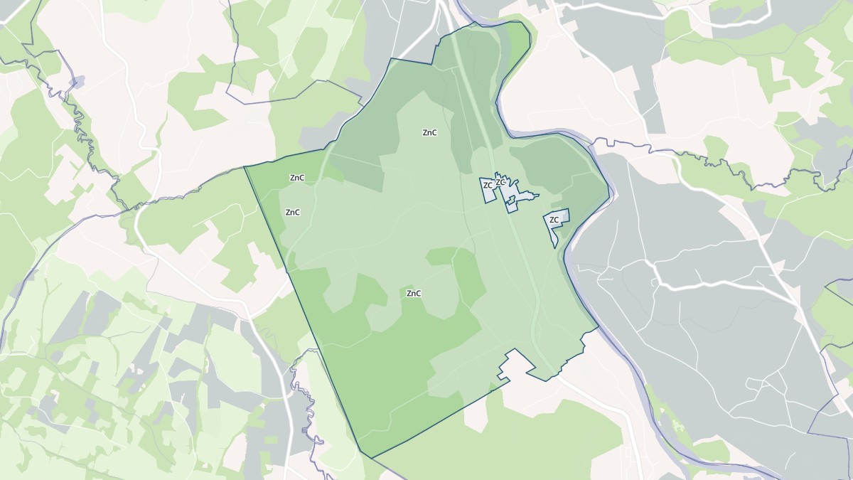 Aperçu cartographique de Abitain, centré sur la commune