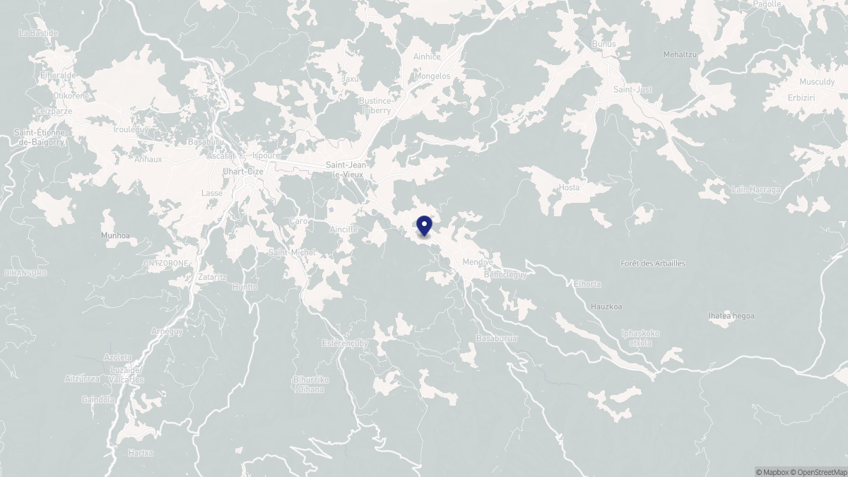 Aperçu cartographique de Ahaxe-Alciette-Bascassan, centré sur la commune