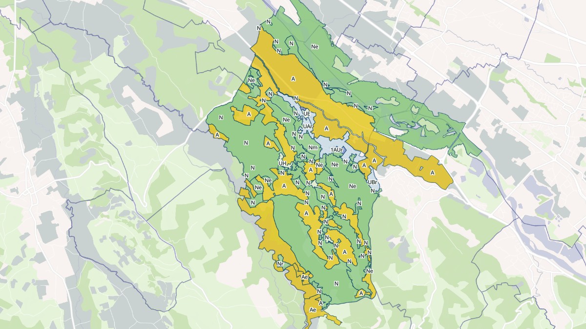 Aperçu cartographique de Arbus, centré sur la commune