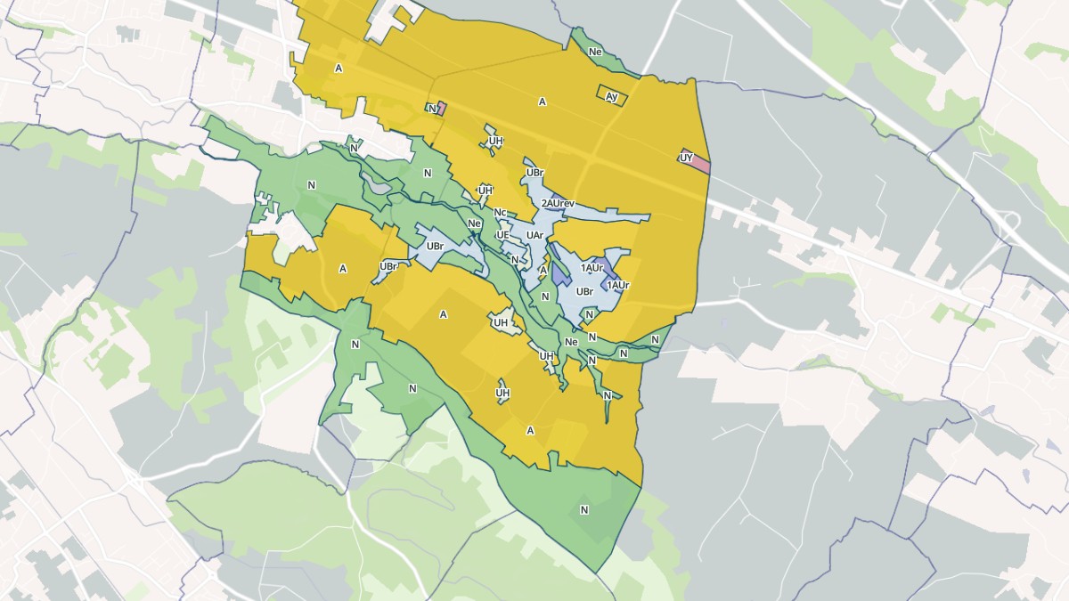 Aperçu cartographique de Artigueloutan, centré sur la commune