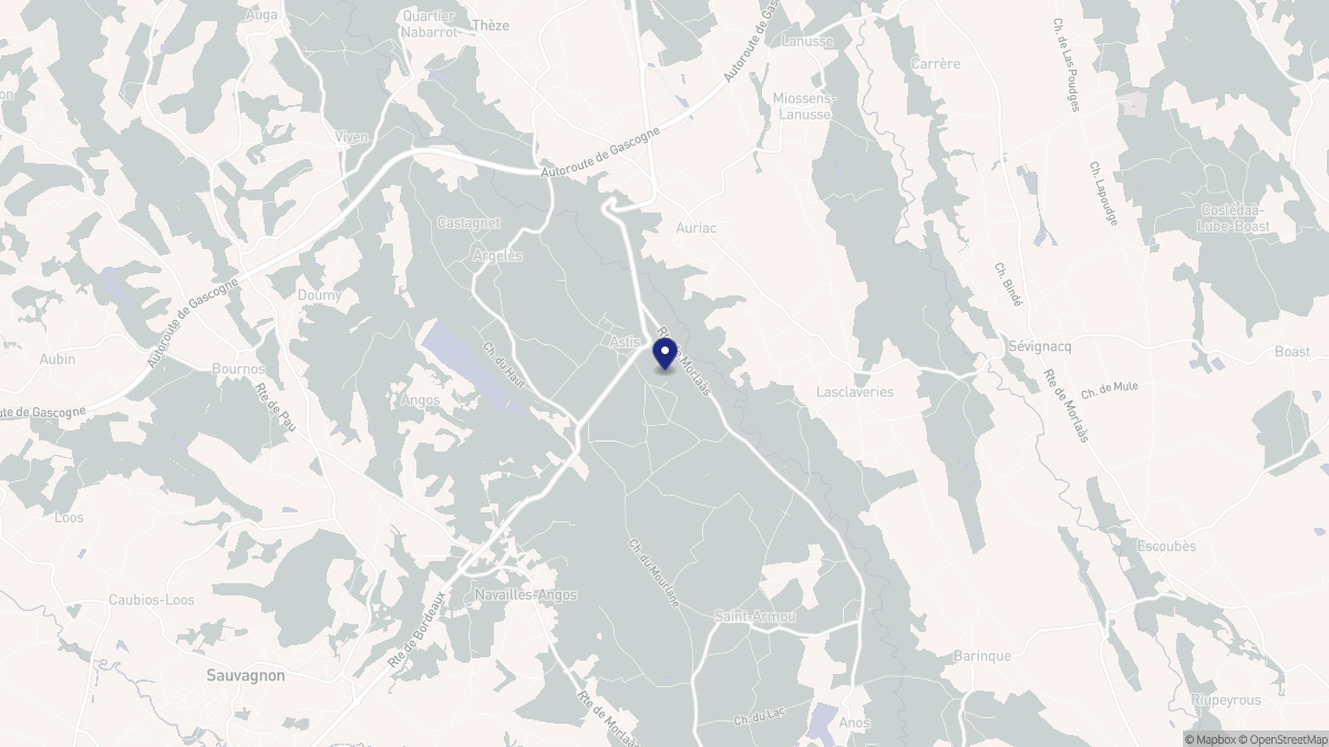 Aperçu cartographique de Astis, centré sur la commune