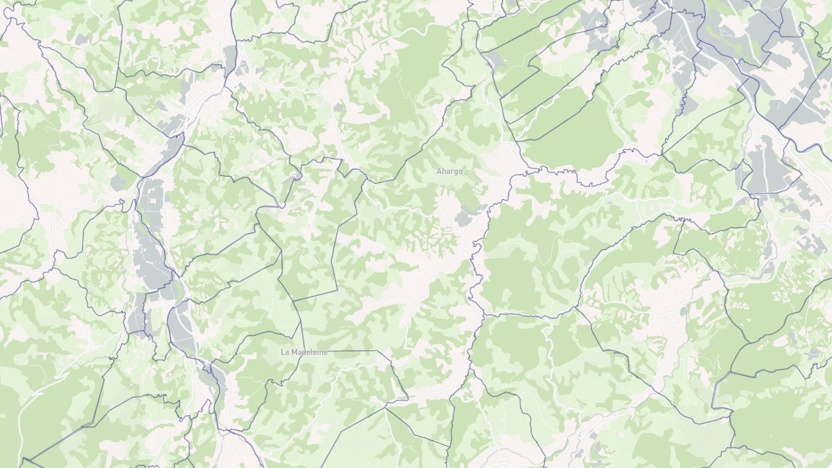 Aperçu cartographique de Barcus, centré sur la commune