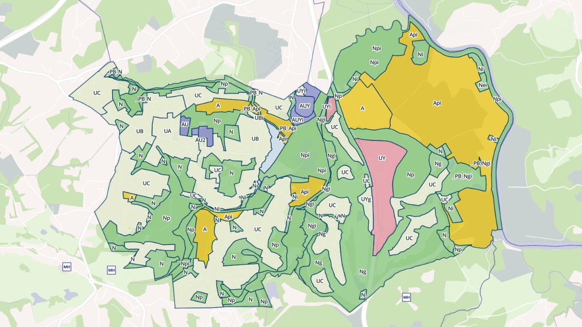 Aperçu cartographique de Bassussarry, centré sur la commune
