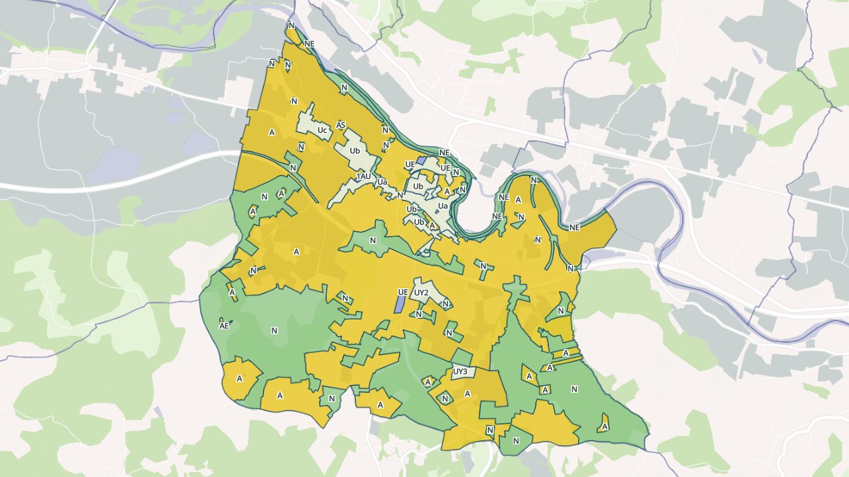 Aperçu cartographique de Bellocq, centré sur la commune