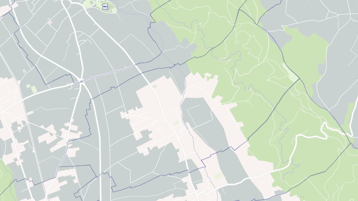Aperçu cartographique de Beuste, centré sur la commune