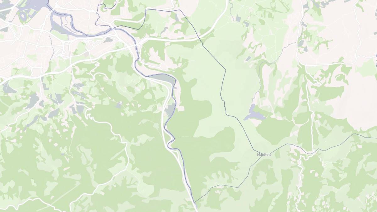 Aperçu cartographique de Biriatou, centré sur la commune
