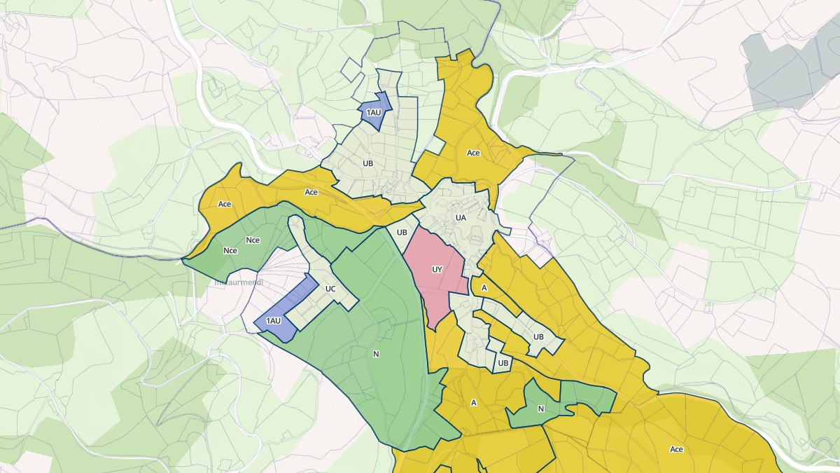 Aperçu cartographique de Bonloc, centré sur la commune