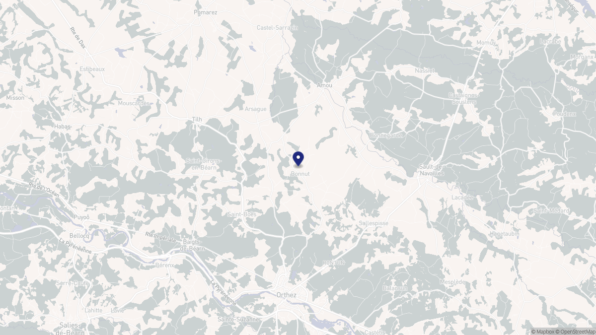Aperçu cartographique de Bonnut, centré sur la commune