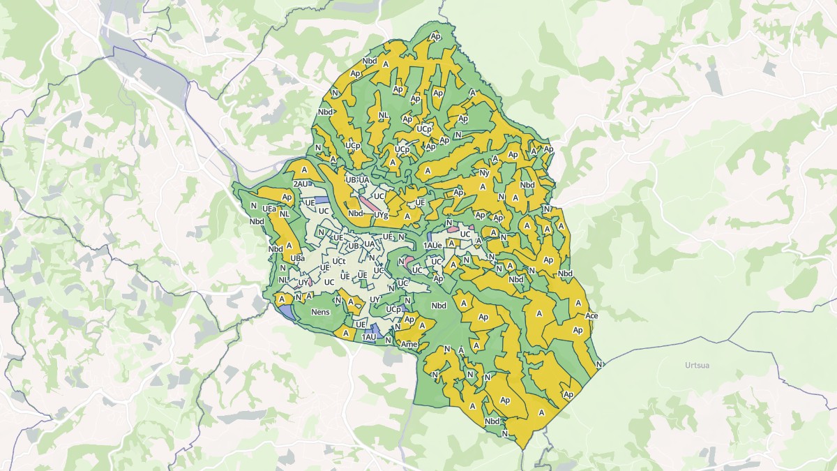 Aperçu cartographique de Cambo-les-Bains, centré sur la commune
