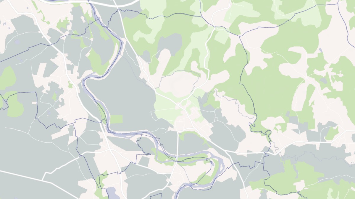 Aperçu cartographique de Carresse-Cassaber, centré sur la commune