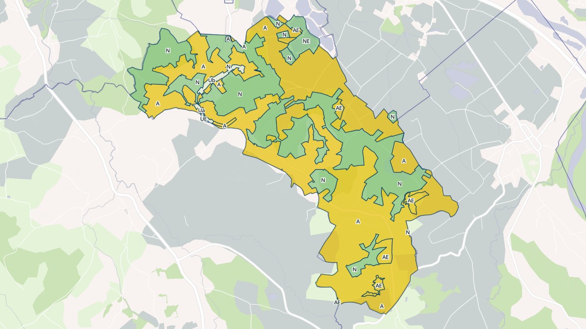 Aperçu cartographique de Castetner, centré sur la commune