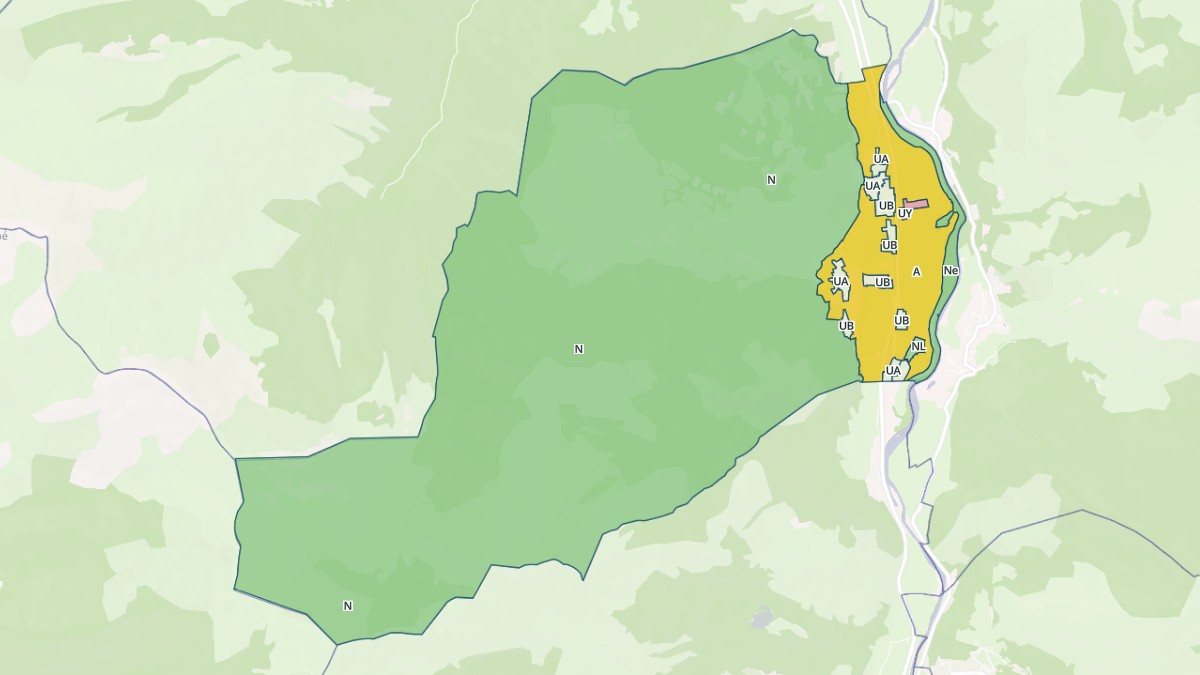 Aperçu cartographique de Gère-Bélesten, centré sur la commune