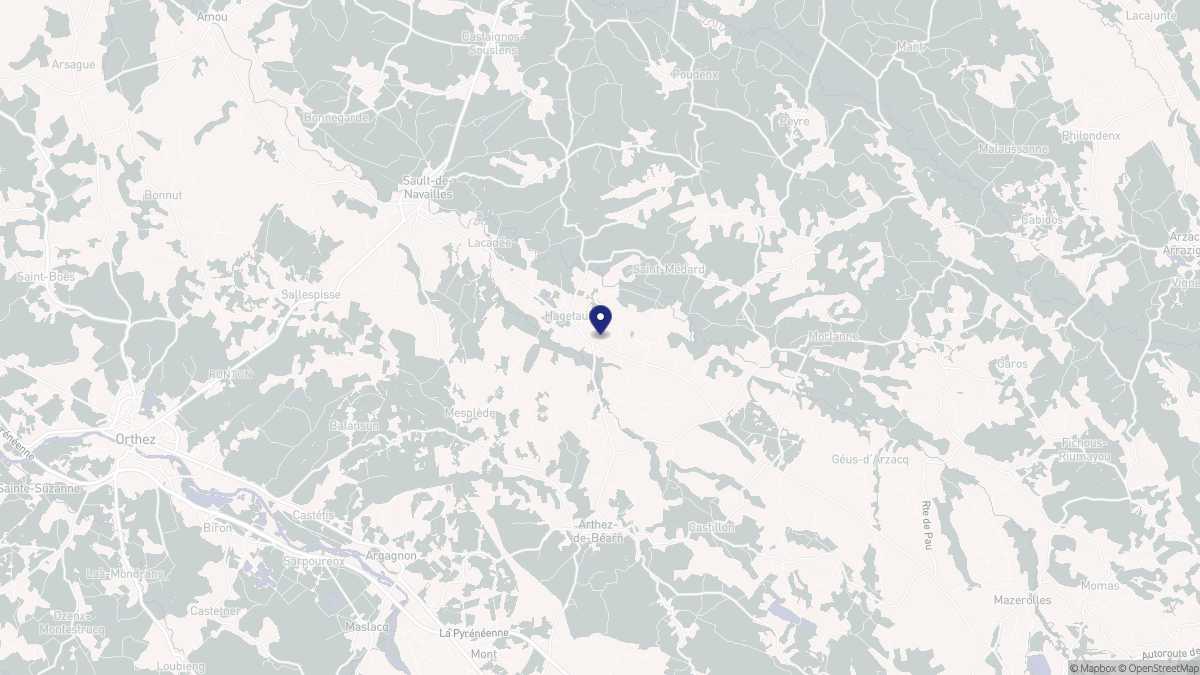 Aperçu cartographique de Hagetaubin, centré sur la commune