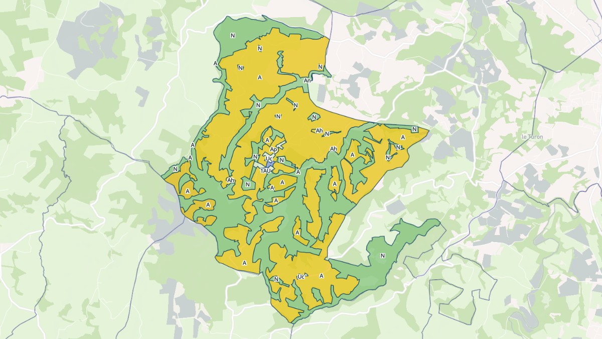 Aperçu cartographique de Haut-de-Bosdarros, centré sur la commune