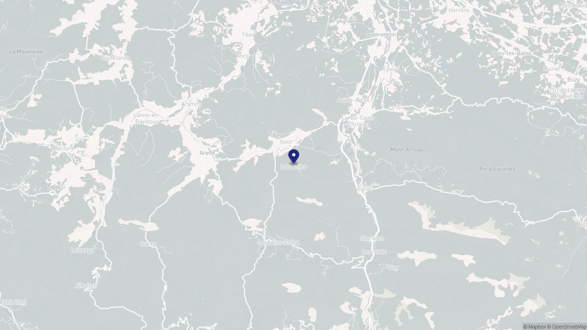Aperçu cartographique de Issor, centré sur la commune