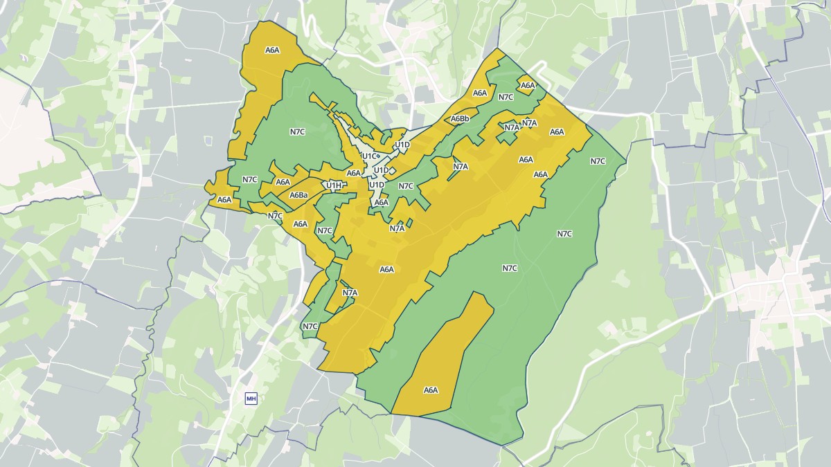 Aperçu cartographique de Labatut-Figuières, centré sur la commune