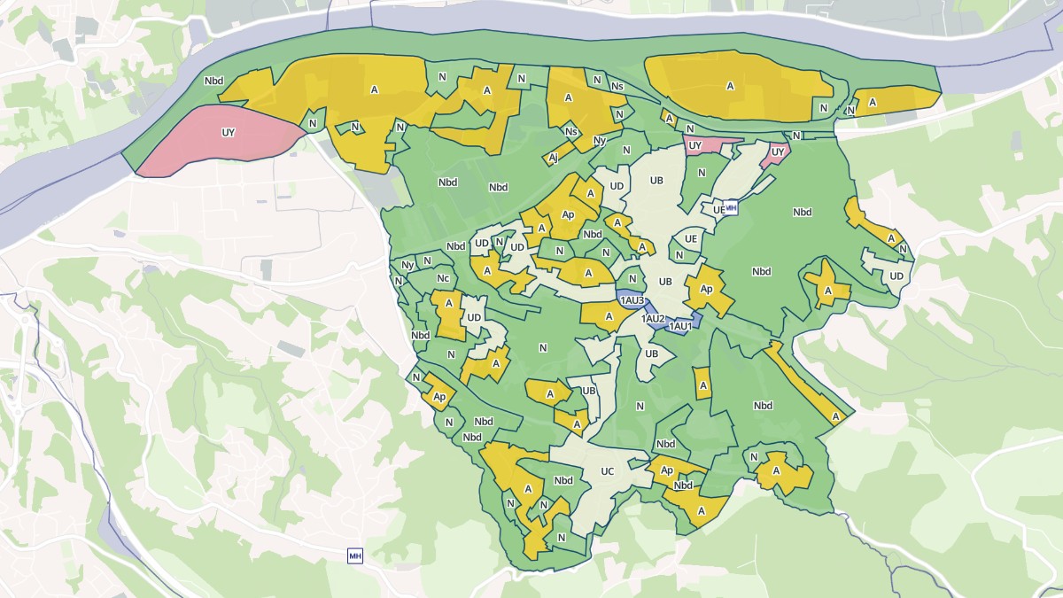 Aperçu cartographique de Lahonce, centré sur la commune