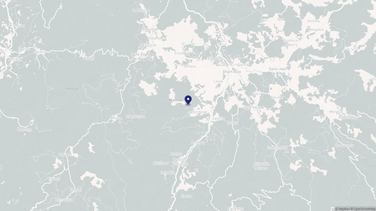 Aperçu cartographique de Lasse, centré sur la commune