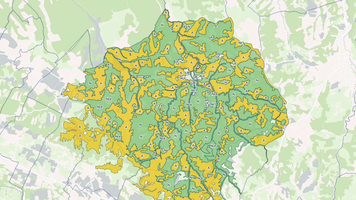 Aperçu cartographique de Lasseube, centré sur la commune