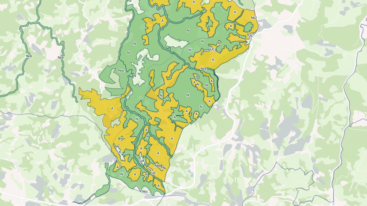 Aperçu cartographique de Lasseubetat, centré sur la commune