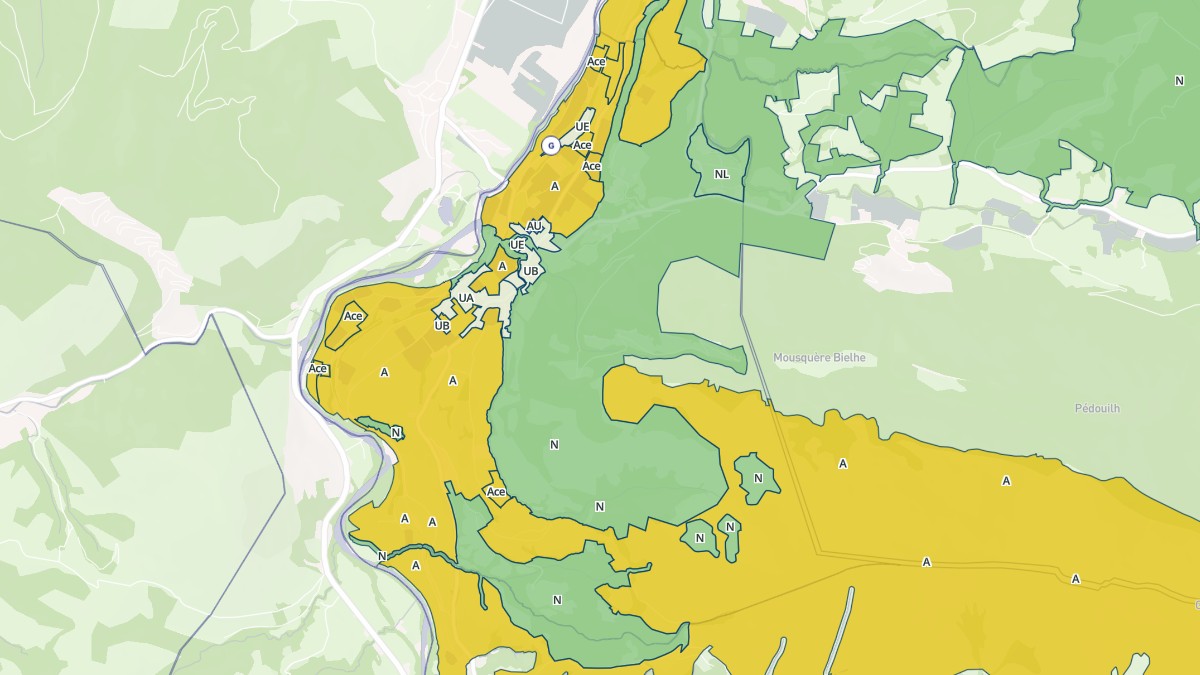 Aperçu cartographique de Lurbe-Saint-Christau, centré sur la commune