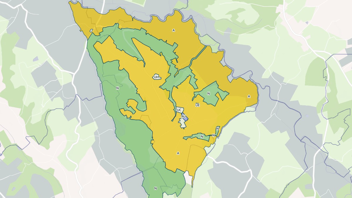 Aperçu cartographique de Mialos, centré sur la commune