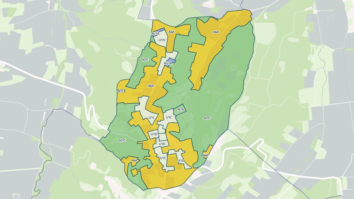 Aperçu cartographique de Monségur, centré sur la commune