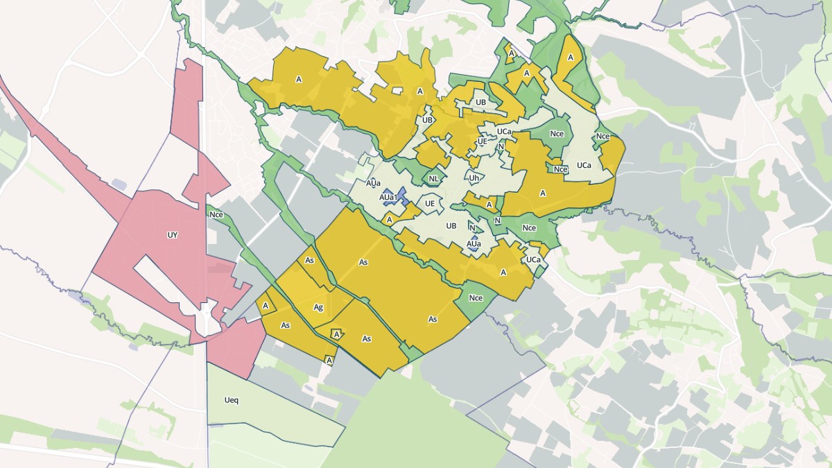 Aperçu cartographique de Montardon, centré sur la commune