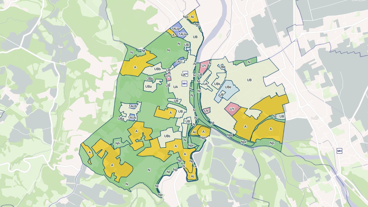 Aperçu cartographique de Nay, centré sur la commune