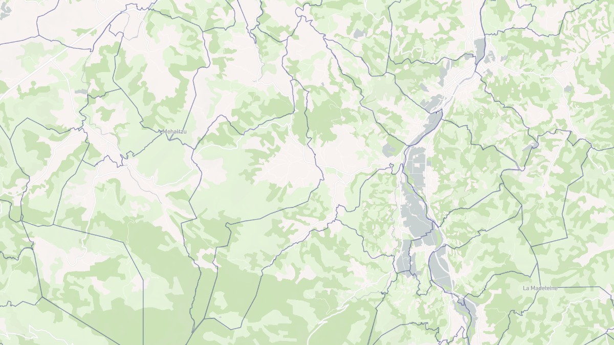 Aperçu cartographique de Ordiarp, centré sur la commune