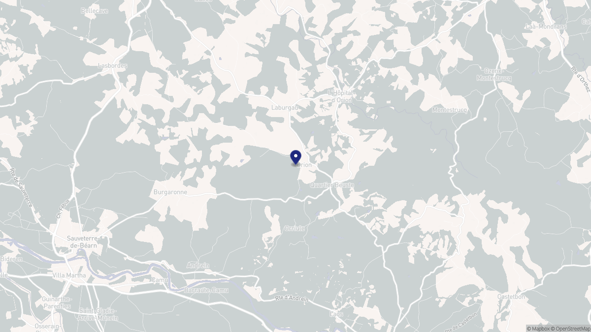 Aperçu cartographique de Orion, centré sur la commune