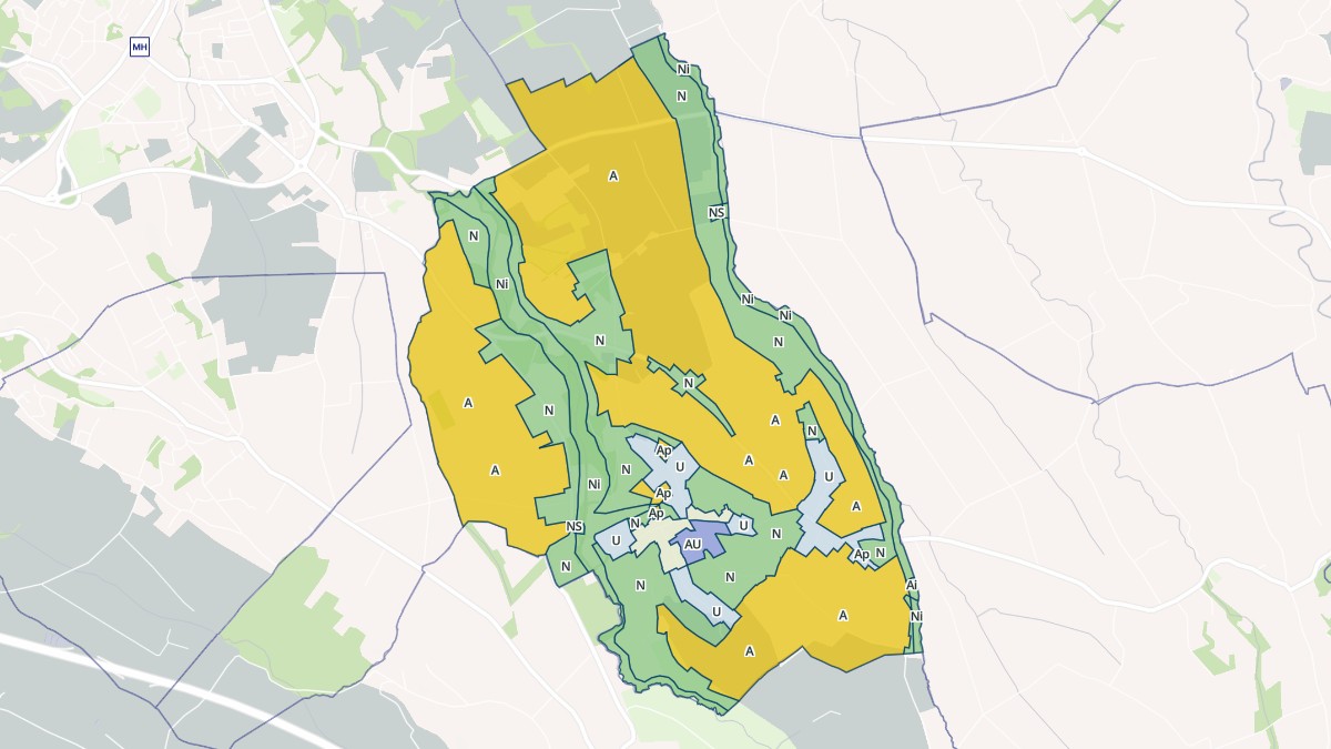Aperçu cartographique de Ouillon, centré sur la commune