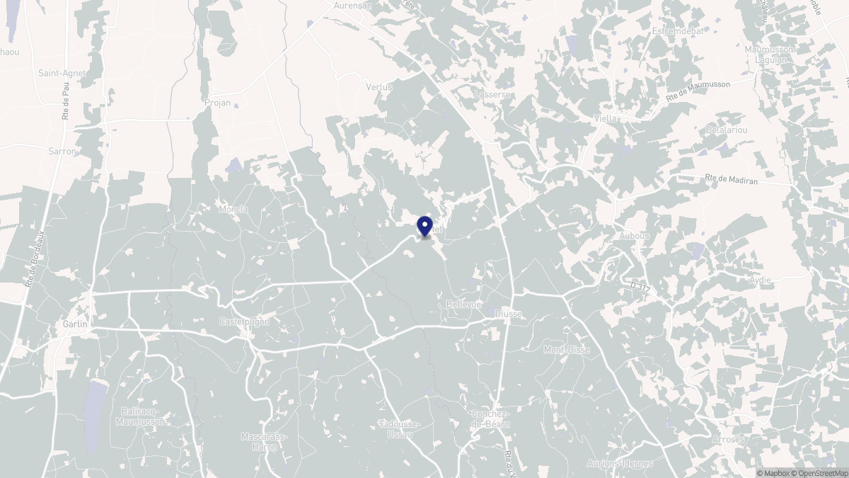 Aperçu cartographique de Portet, centré sur la commune