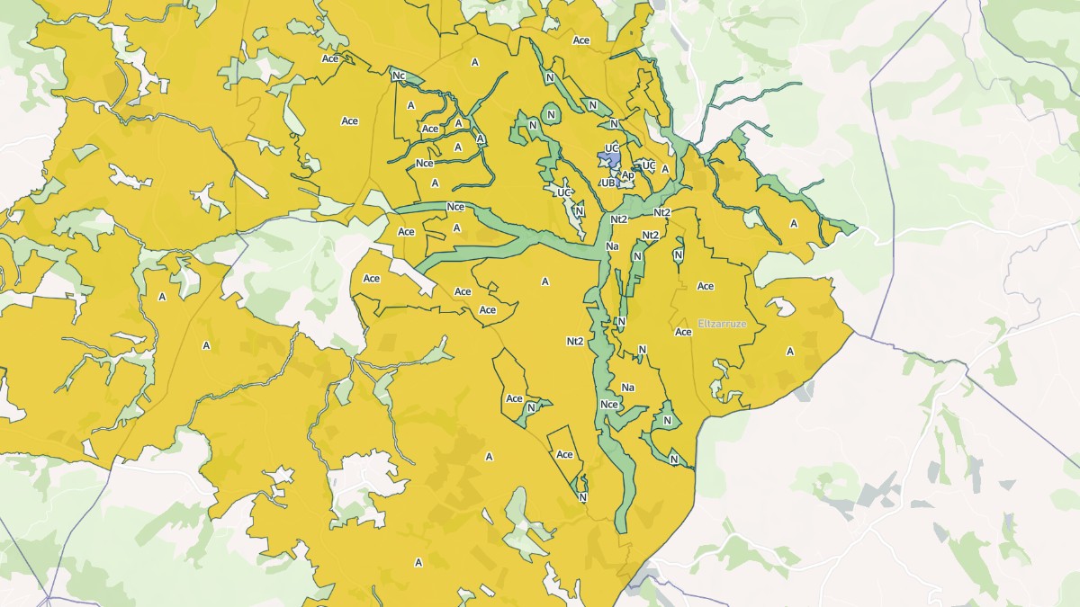 Aperçu cartographique de Saint-Esteben, centré sur la commune