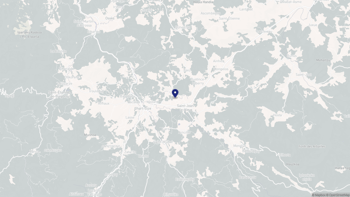 Aperçu cartographique de Saint-Jean-le-Vieux, centré sur la commune