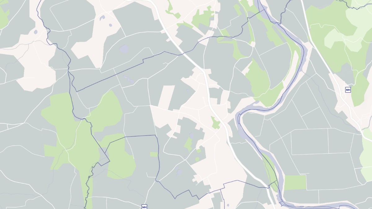 Aperçu cartographique de Saint-Pé-de-Léren, centré sur la commune