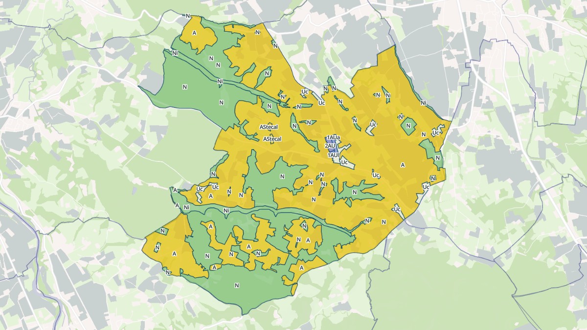 Aperçu cartographique de Saint-Vincent, centré sur la commune