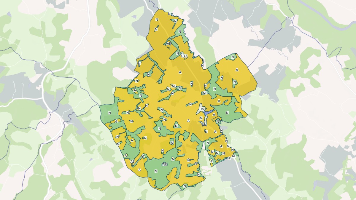 Aperçu cartographique de Sauvelade, centré sur la commune