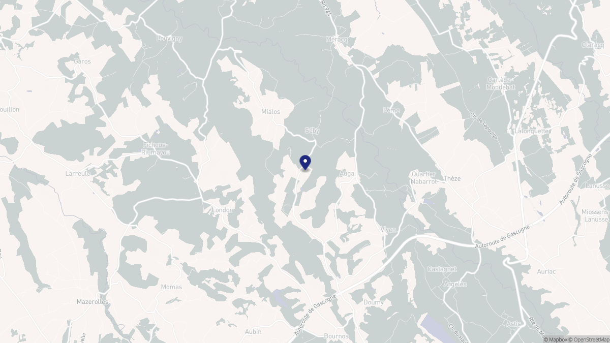 Aperçu cartographique de Séby, centré sur la commune