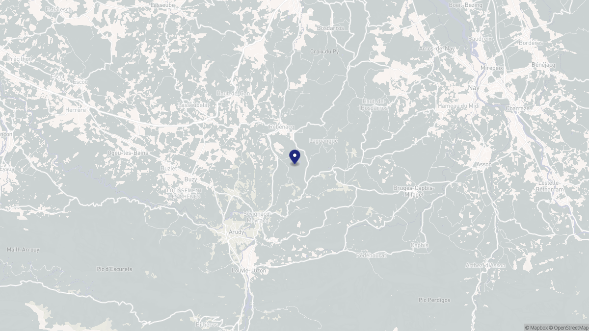 Aperçu cartographique de Sévignacq-Meyracq, centré sur la commune
