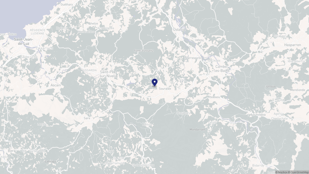 Aperçu cartographique de Souraïde, centré sur la commune