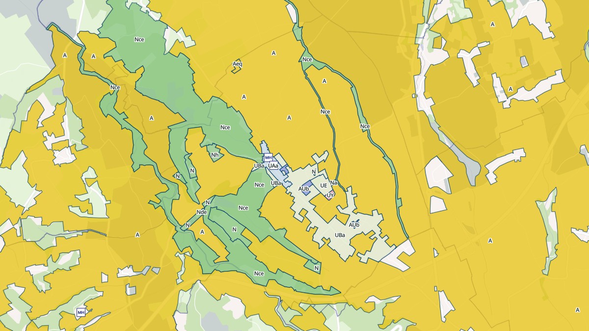 Aperçu cartographique de Thèze, centré sur la commune