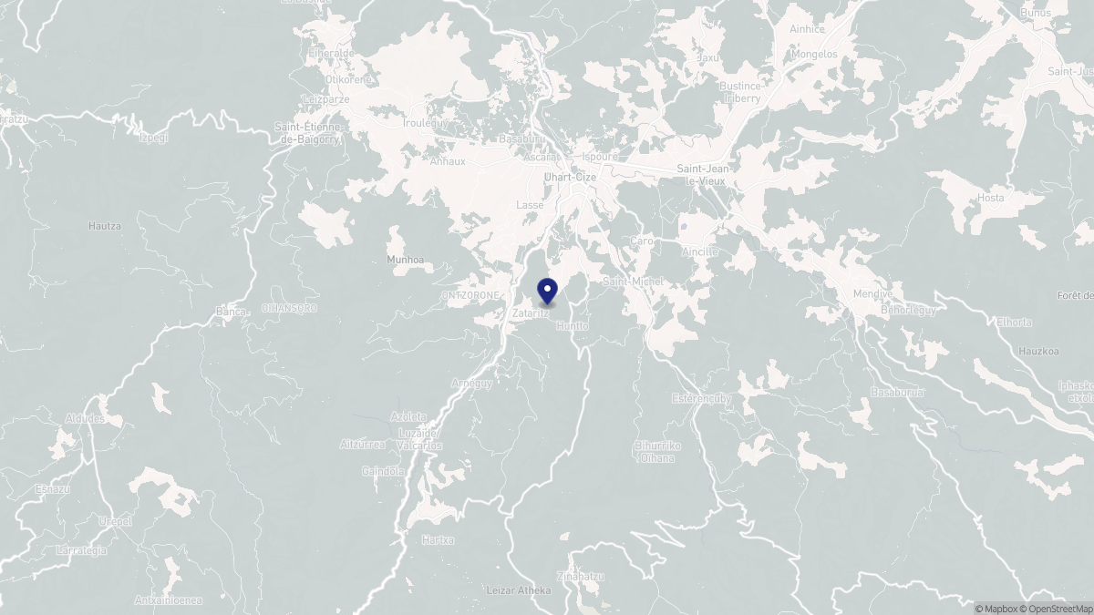 Aperçu cartographique de Uhart-Cize, centré sur la commune