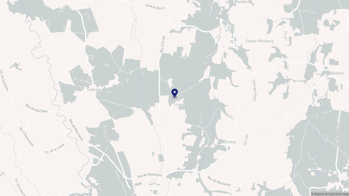 Aperçu cartographique de Urost, centré sur la commune