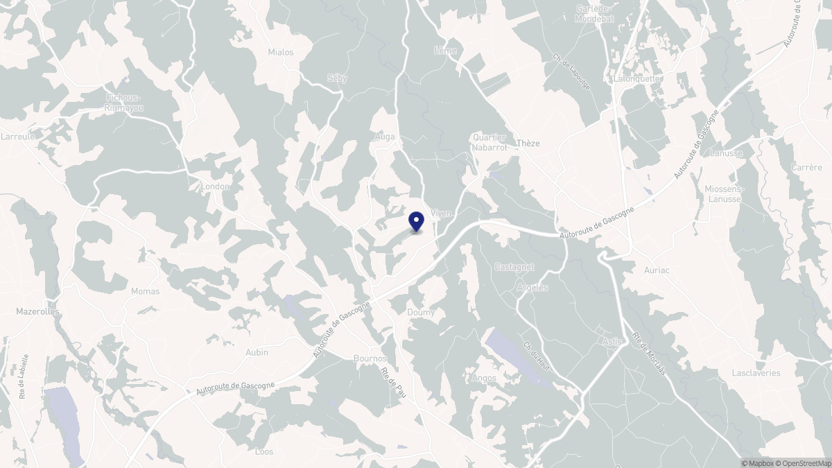 Aperçu cartographique de Viven, centré sur la commune