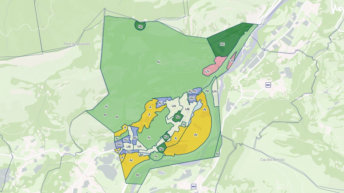 Aperçu cartographique de Agos-Vidalos, centré sur la commune