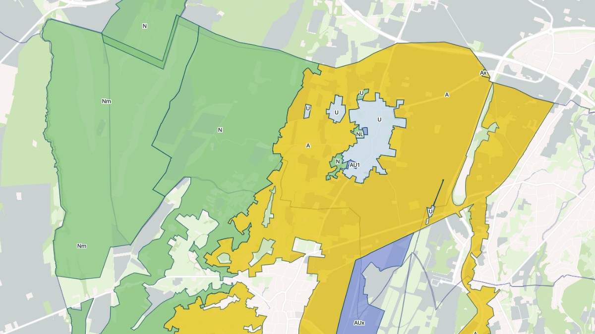 Aperçu cartographique de Azereix, centré sur la commune