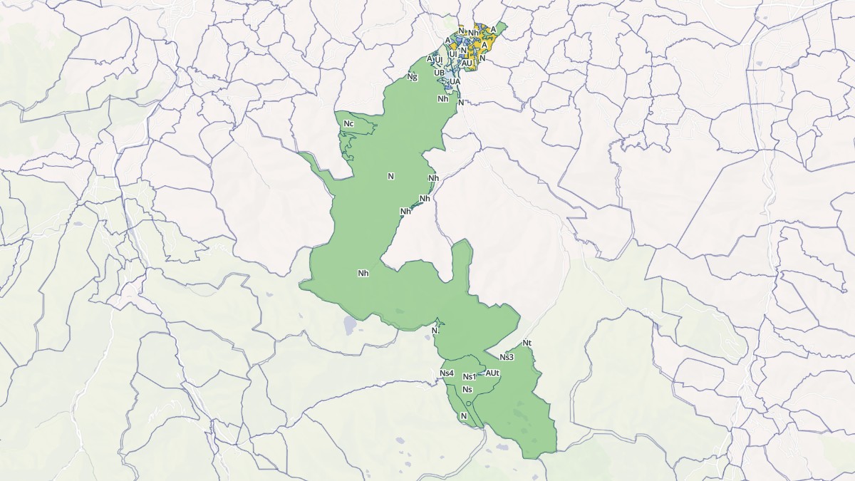 Aperçu cartographique de Bagnères-de-Bigorre, centré sur la commune